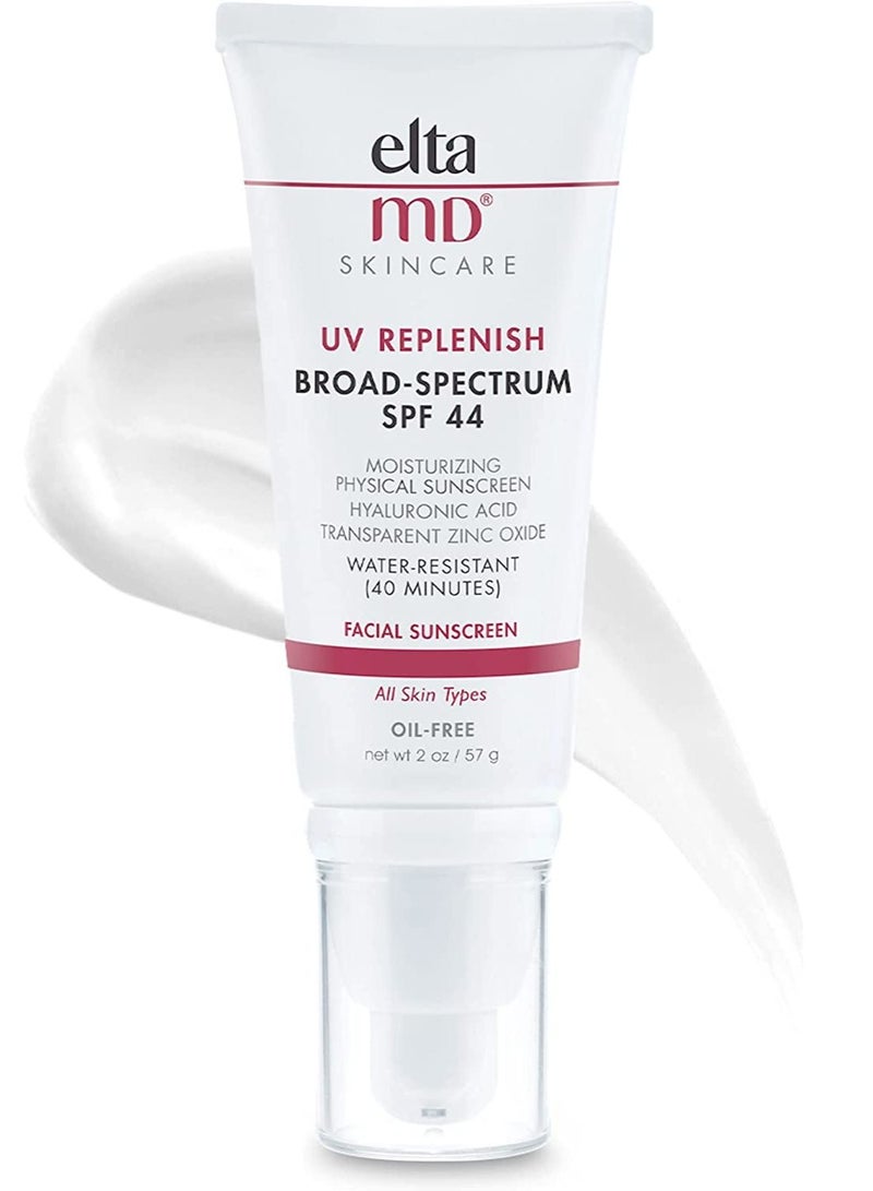 EltaMD UV Replenish Broad Spectrum SPF 44 Protection, Facial Sunscreen for Sensitive Skin 2 oz