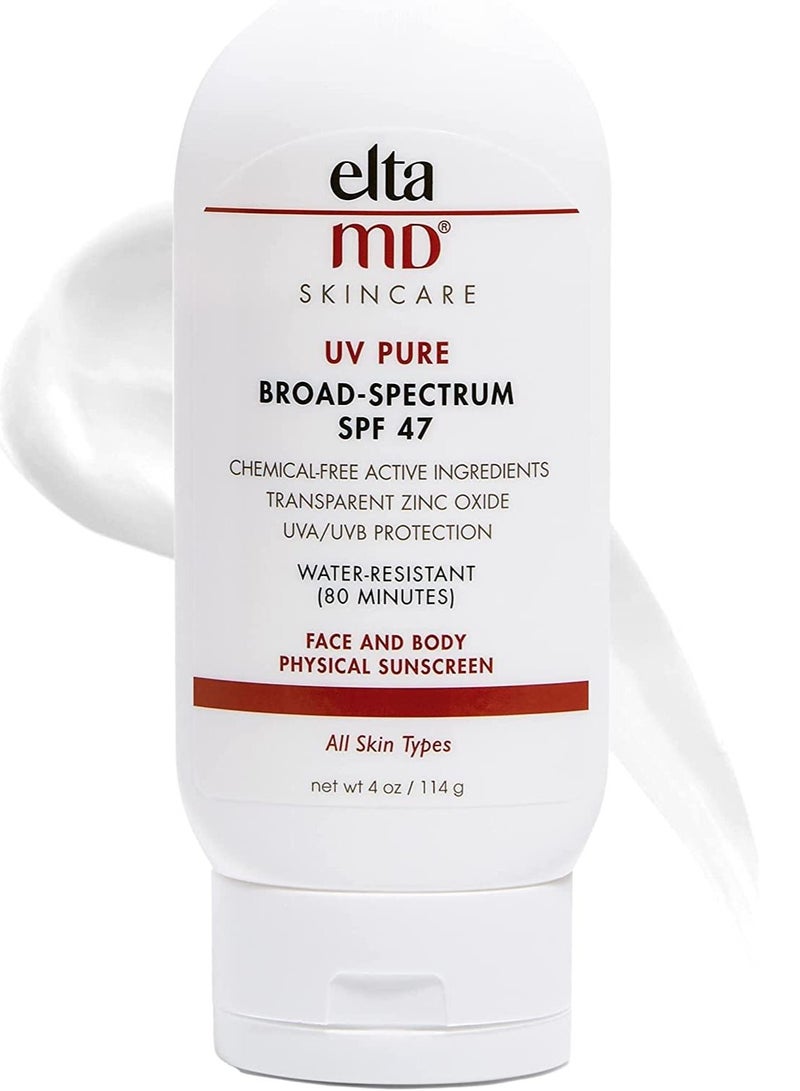 EltaMD UV Pure SPF 47 Kids Sunscreen Broad Spectrum 4 oz Tube