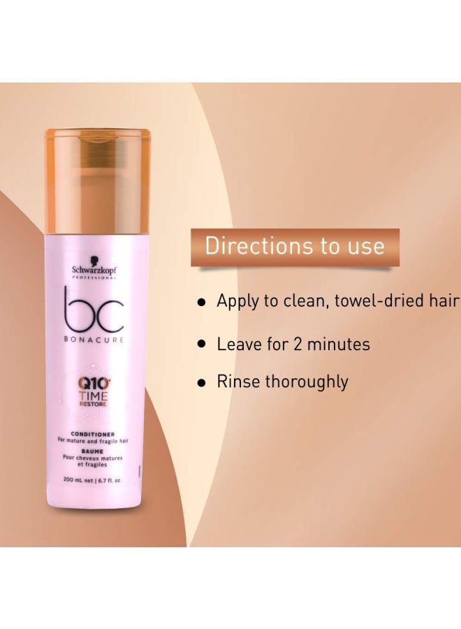 Professional BC Bonacure Q10 Time Restore Conditioner Gold 200ml