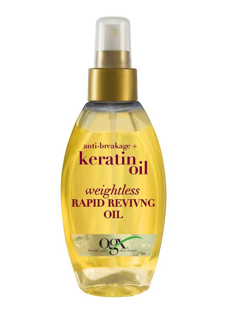 Anti-Breakage Keratin Rapid Reviving Hair Oil Yellow 118ml