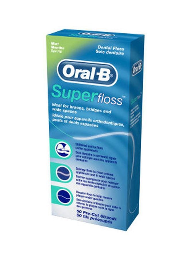 50-Piece Super Floss - Mint