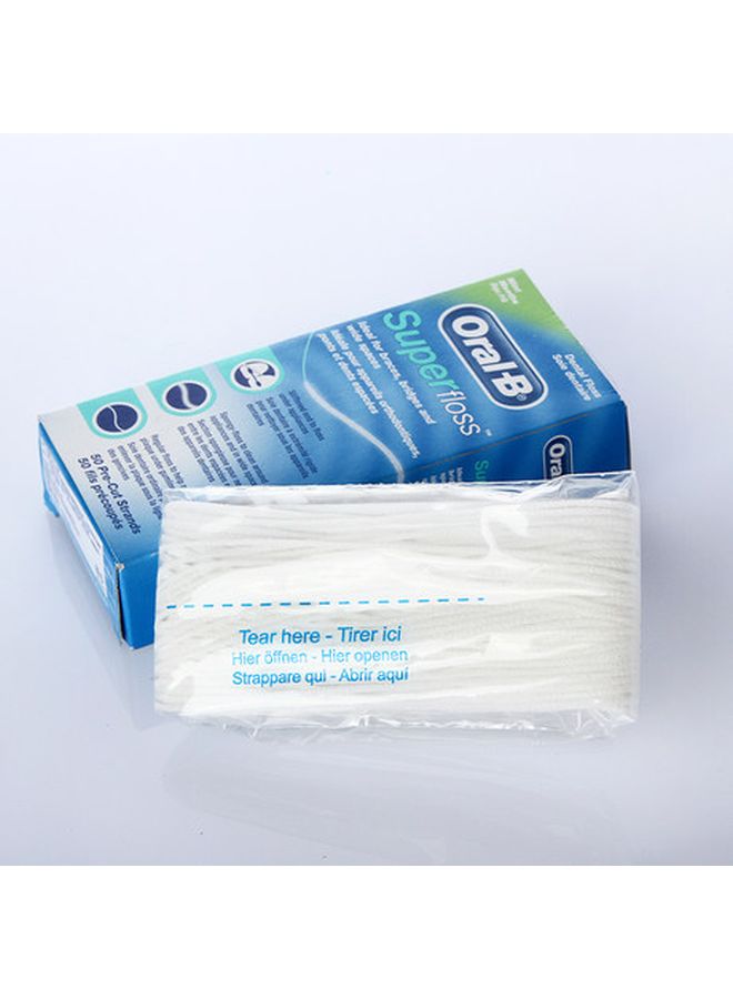 50-Piece Super Floss - Mint