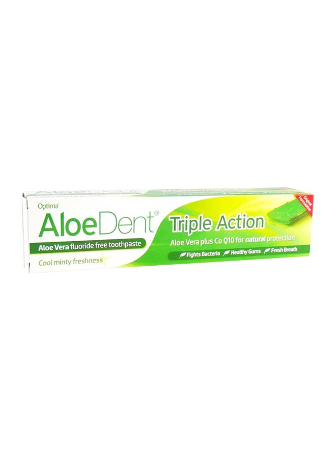 Triple Action Aloe Vera ToothPaste, 100ml white