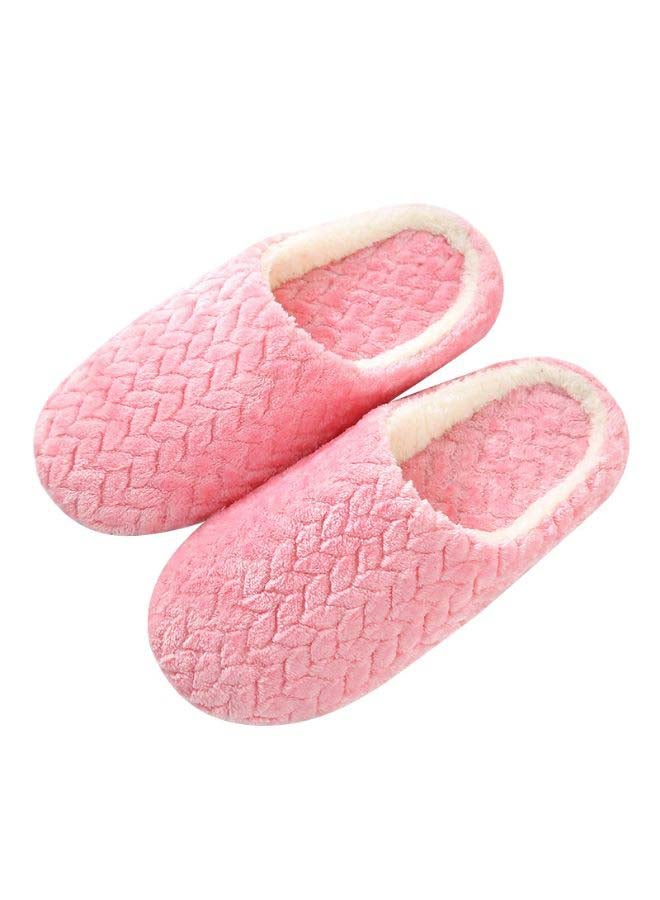 Casual Winter Slip-On Lounge Shoes Pink