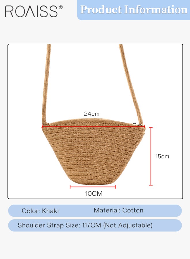 2 Pcs Straw Hat and Cotton Woven Bag Set Boho Style Bow Decor Straw Sun Hat Summer Floppy Beach Wide Brim Cap and Crossbody Vacation Beach Bag for Women