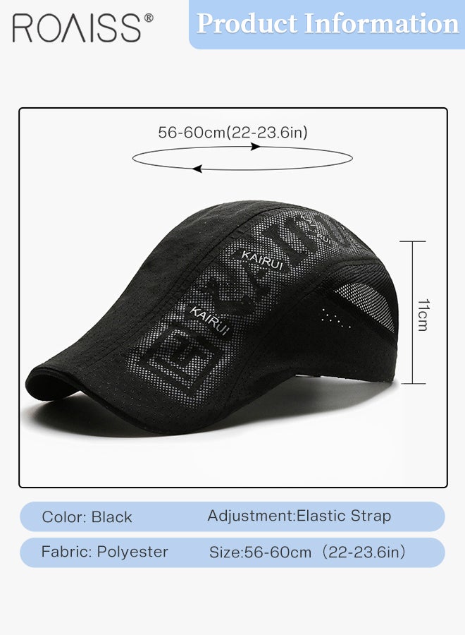 Quick Drying Sun Visor Hat for Men Women UPF 50+ Ultra Thin Cooling Baseball Cap Summer UV Protection Outdoor Cap Waterproof Breathable Sports Cap Newsboy Hats Cabbie Hat