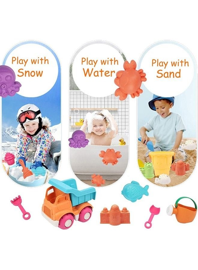 Beach Toy, 26PCS Kids Beach Sand Toys Set, Eco-Friendly Sand Toy, Reusable Sandbox Toys for Kids, With Pail Car Animals Castle and Other Tools Kit