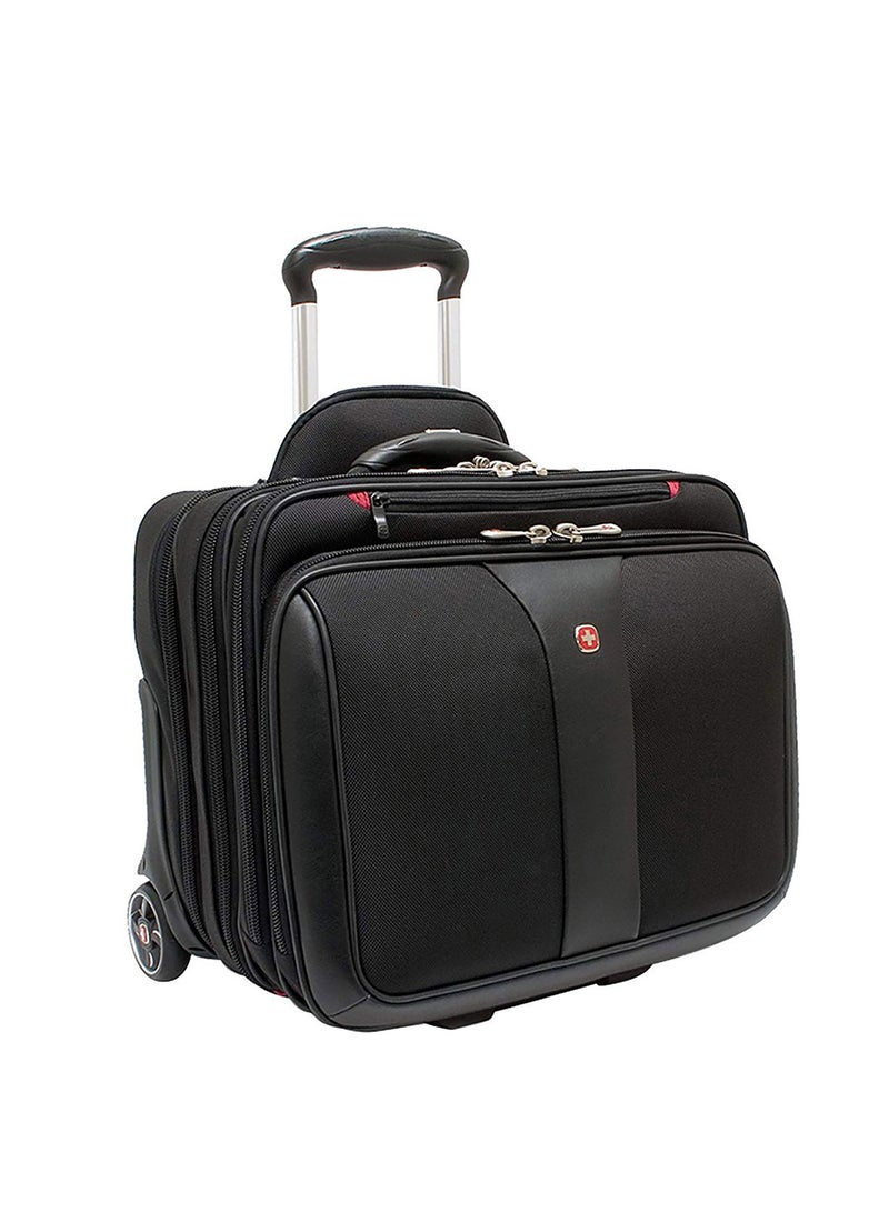 2-Piece Patriot Rolling Business Trolley Bag Set Black