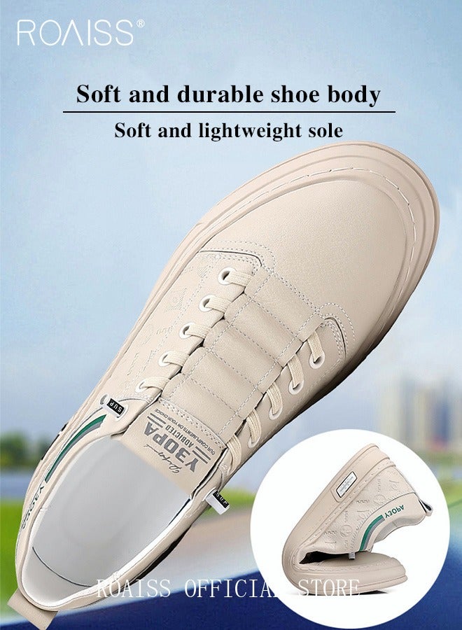 Men Leather Slip On Business Casual Loafers Soft Suede Men Shoes Men Slip Ons without Laces Easy to Wear Lazy Shoes Non Slip