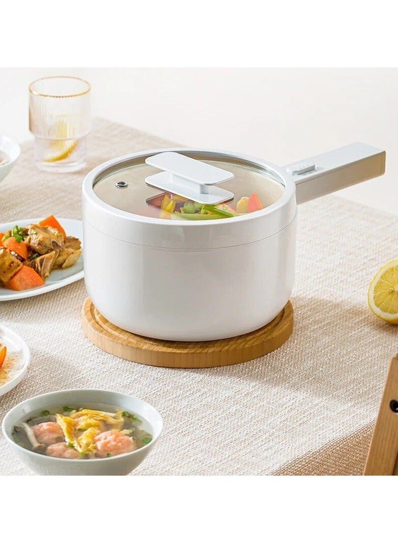 1.5L Multicooker Electric Pot Pan with Non-Stick Coating and Steamer Function: Versatile Cooking Appliance for Home Use