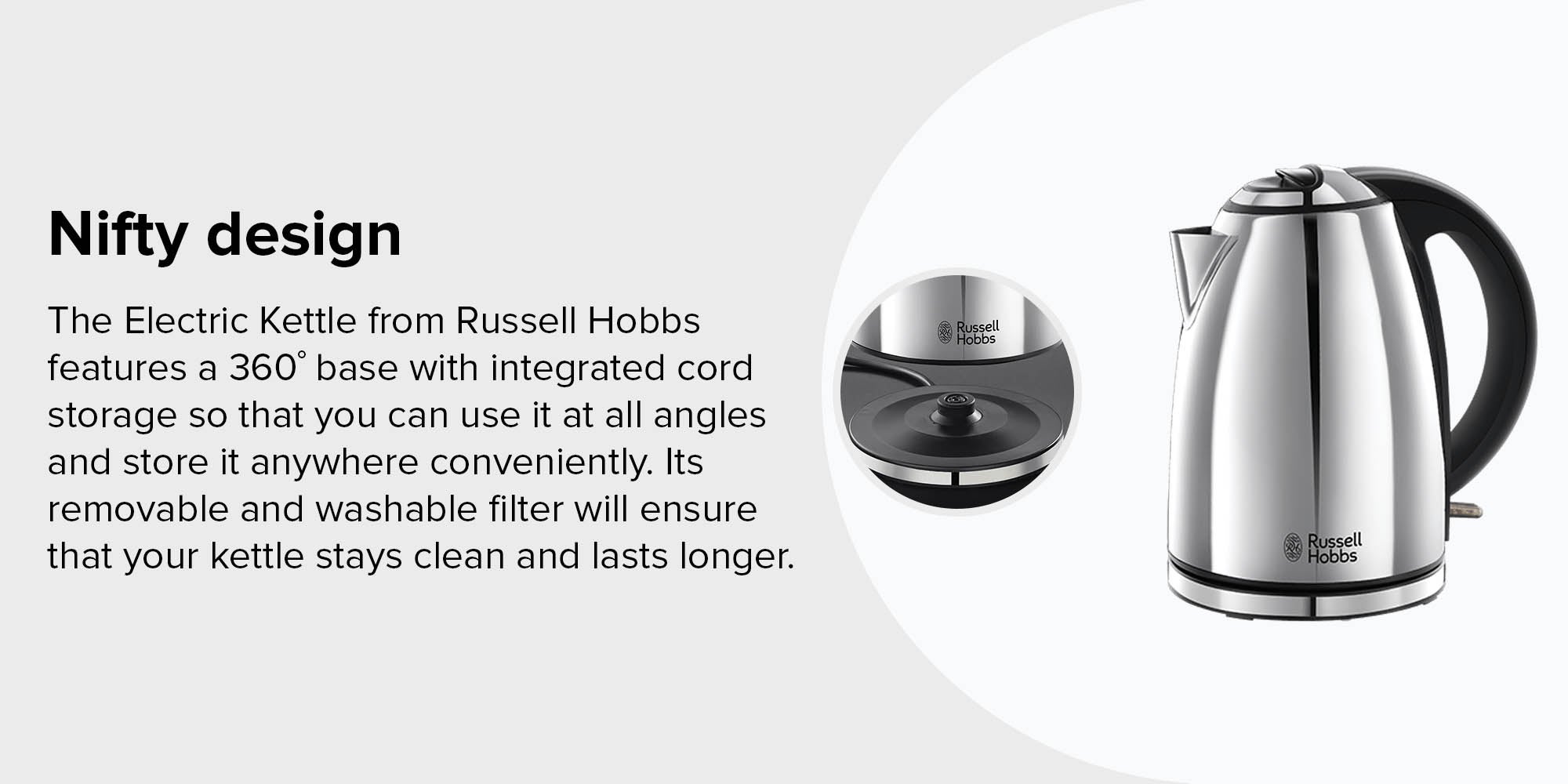 Electric Kettle 1.7 L 3000.0 W 23601 Silver/Black