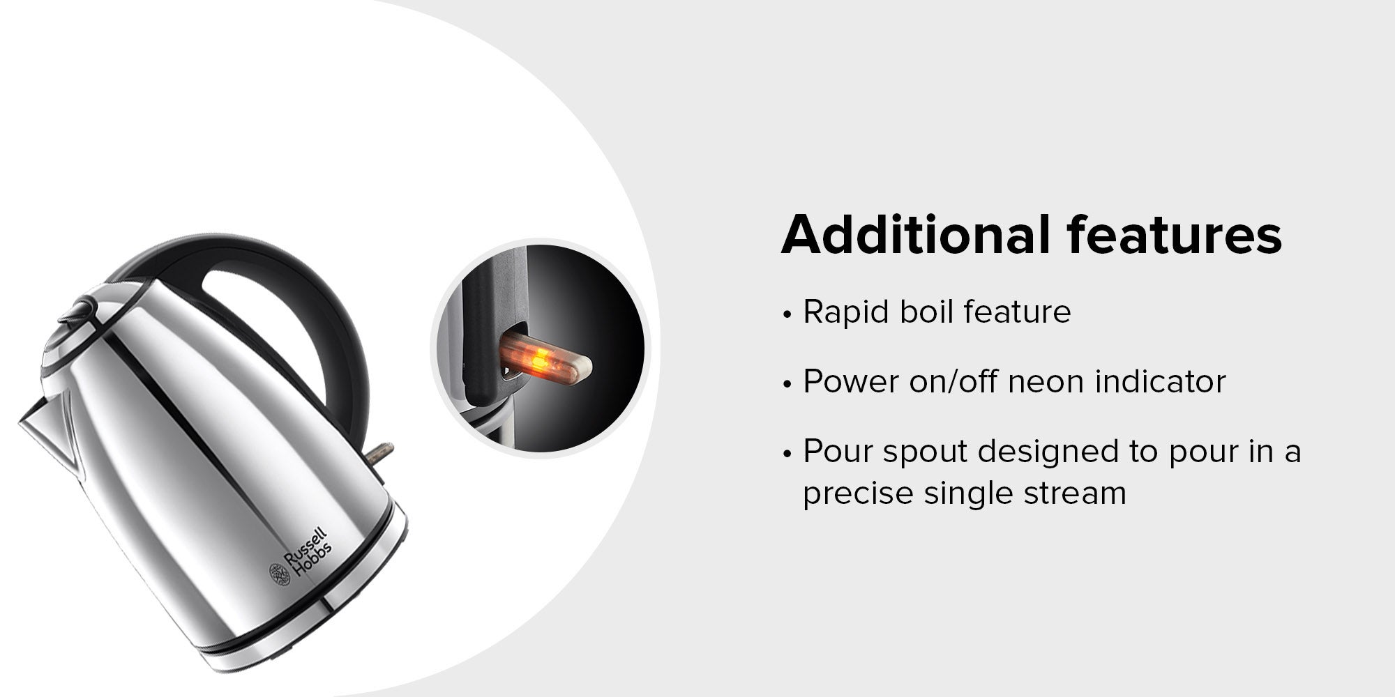 Electric Kettle 1.7 L 3000.0 W 23601 Silver/Black