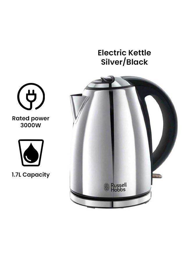 Electric Kettle 1.7 L 3000.0 W 23601 Silver/Black