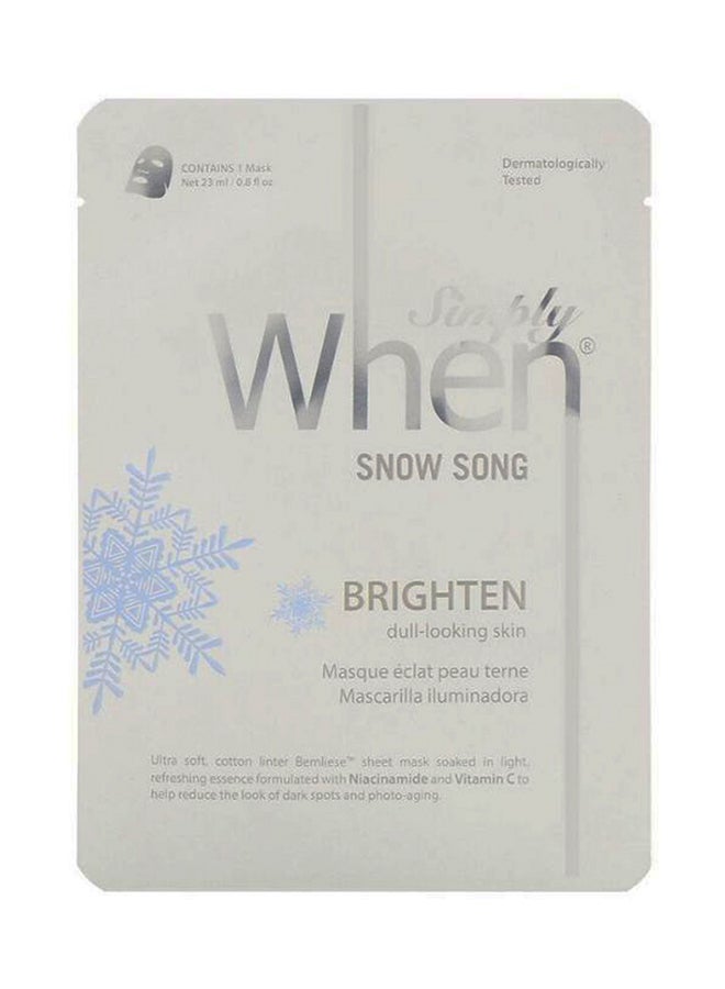 Snow Song Brighten Face Mask