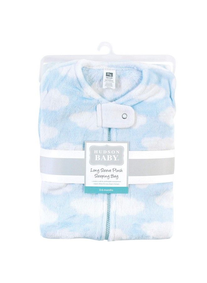 Unisex Baby Plush Sleeping Bag Sack Blanket Blue Clouds 0 6 Months