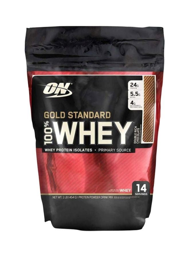 Gold Standard 100 Percent Whey Protein - Double Rich Chocolate - 454 Gram