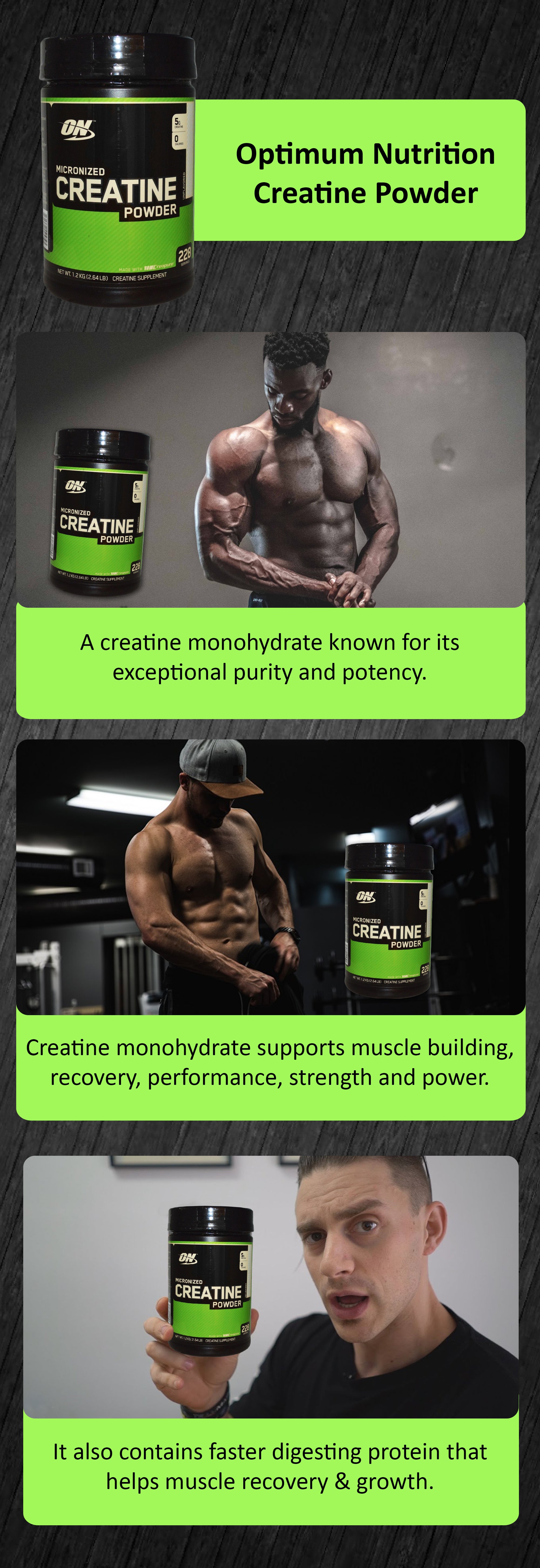 Micronized Creatine Post-Workout Powder - Unflavoured - 228 Servings