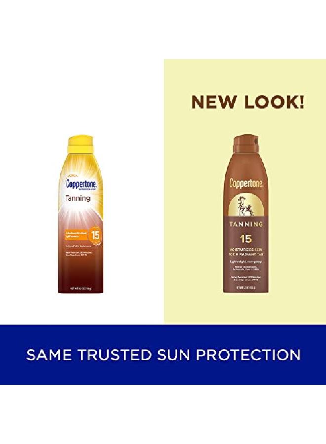 Tanning Sunscreen Spray Water Resistant Spray Sunscreen Spf 15 Broad Spectrum Spf 15 Sunscreen 5.5 Oz Spray