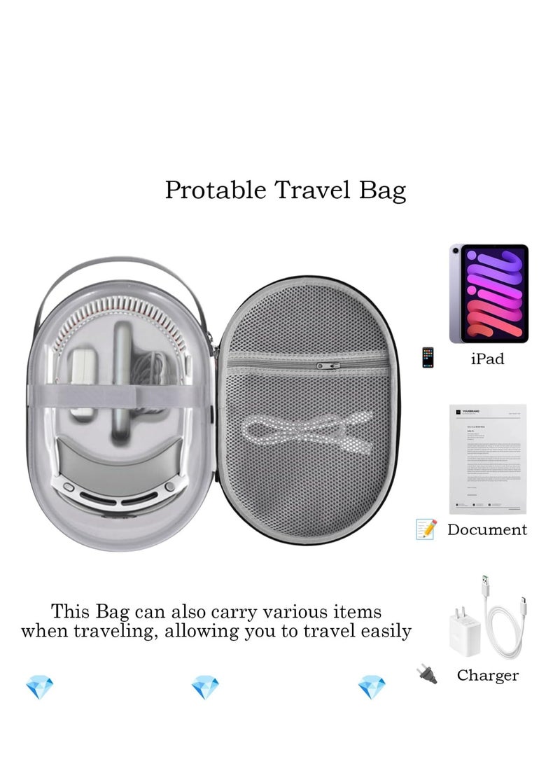 Carrying Case for Apple Vision Pro, Anti-Fall Hard Travel Case for Apple Vision Pro Case Protable Waterproof Storage Bag for Apple Vision Pro Accessories