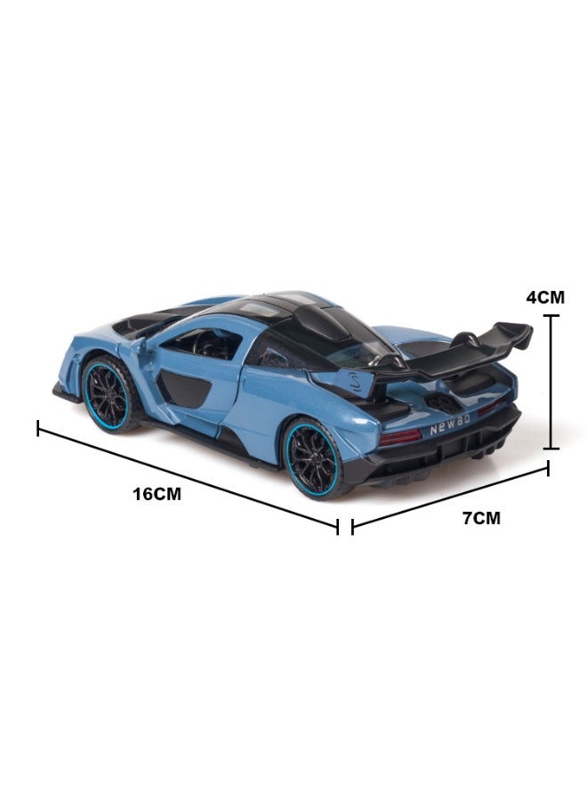 1:32 Alloy Collectible McLaren Car Model Toy, Diecast Zinc Alloy McLaren Senna Pull Back Collectible Toy Car,  Sound and Light Pull Back Model Car for Kids Boy Girl Gift, 16cm*7cm*4cm