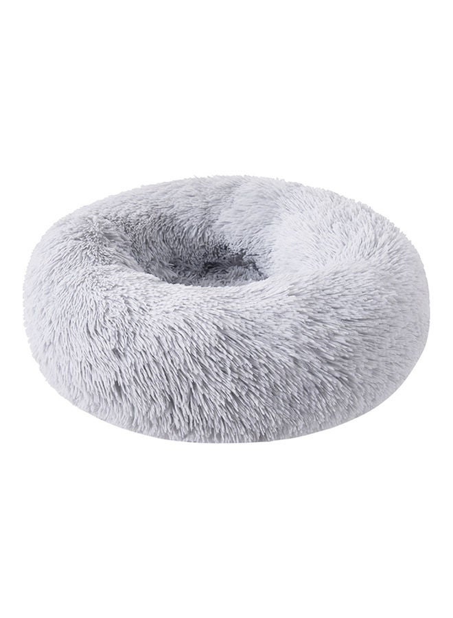 Round Pet Bed Grey 80x20x80cm
