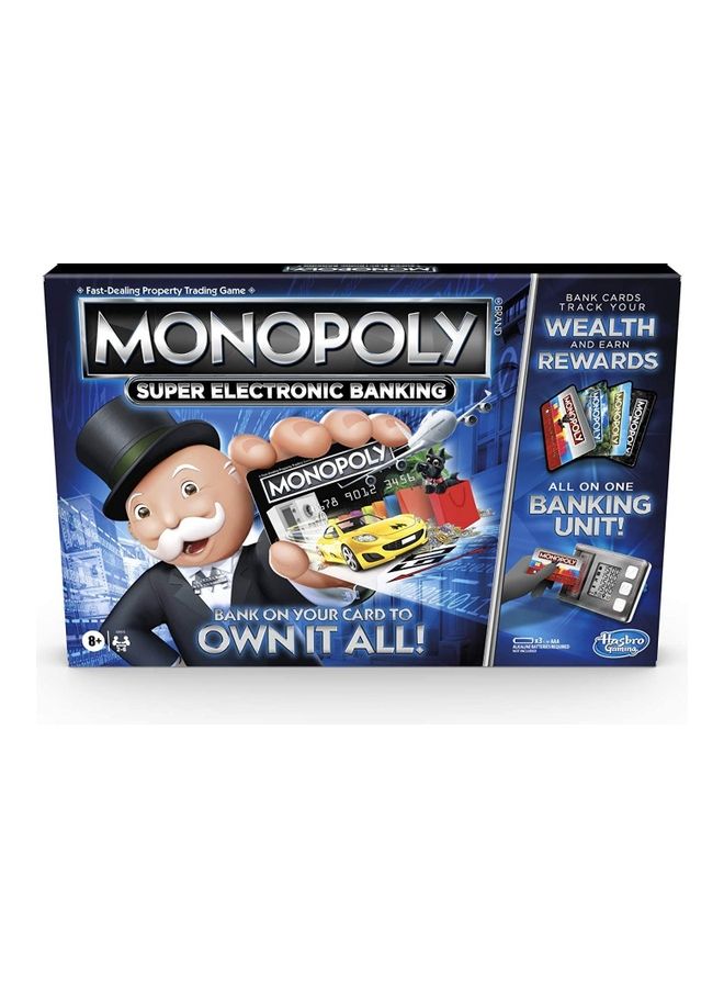 Monopoly Super Electronic Banking Board Game 2 Players