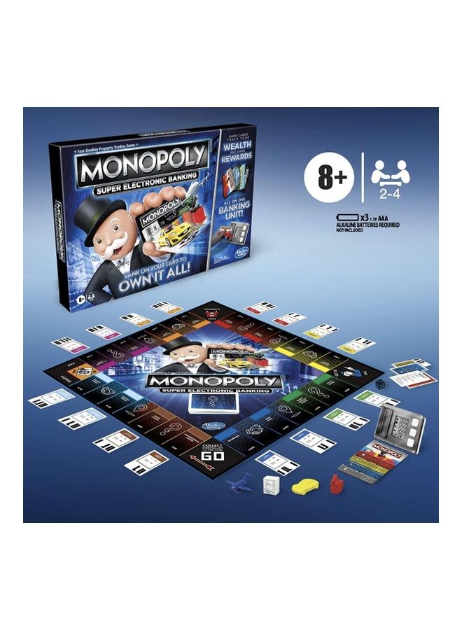 Monopoly Super Electronic Banking Board Game 2 Players