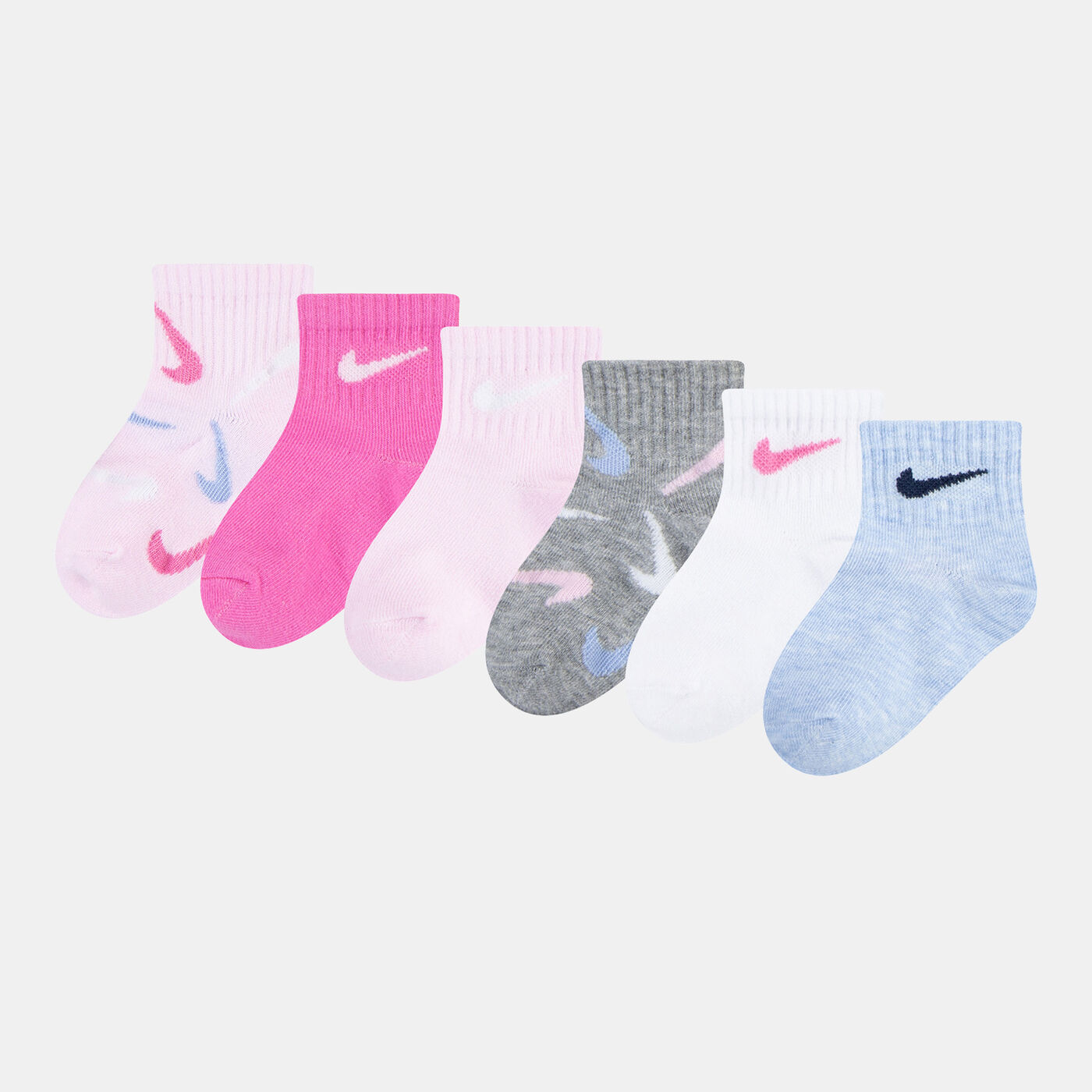 Kids' Swooshfetti Ankle Socks (6 Pairs)