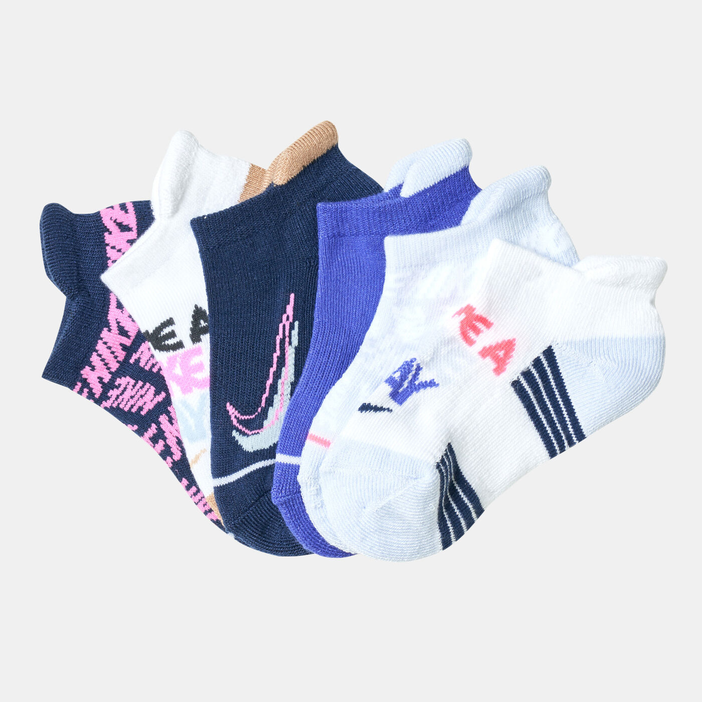 Kids' Block Logo Socks (6 Pairs)