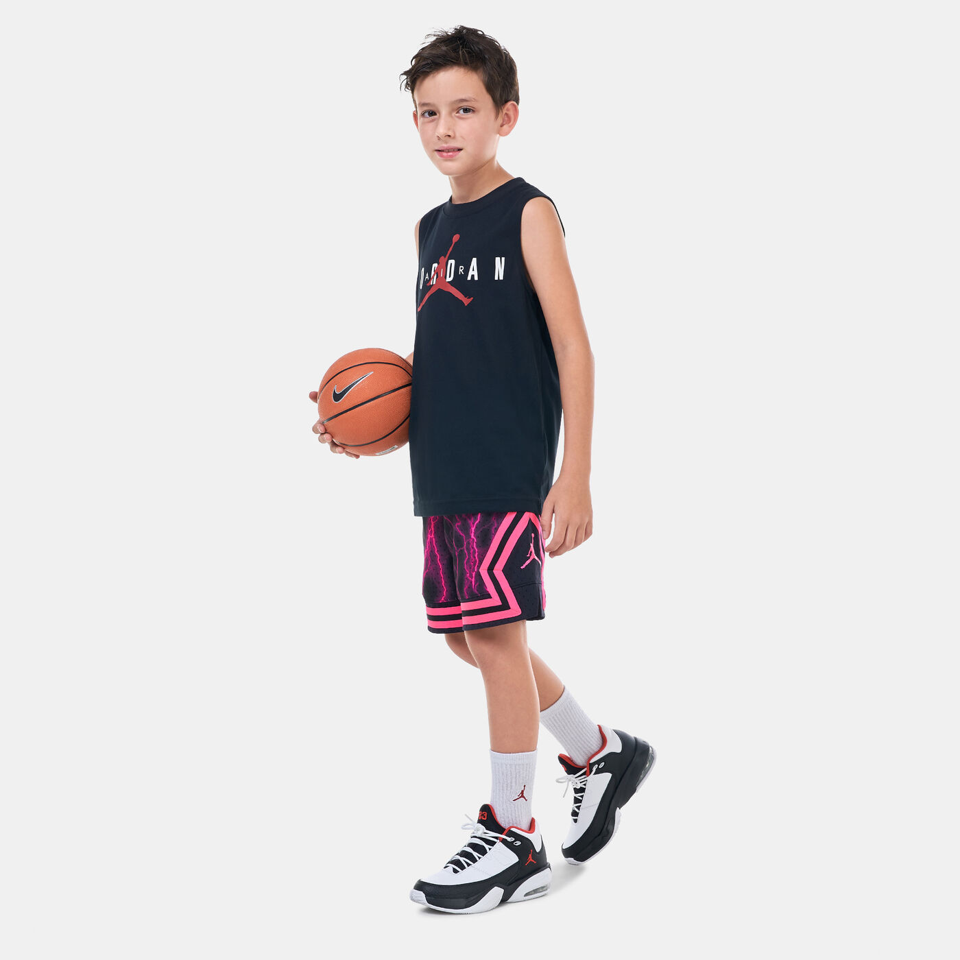 Kids' Jumpman Printed Diamond Shorts (Older Kids)