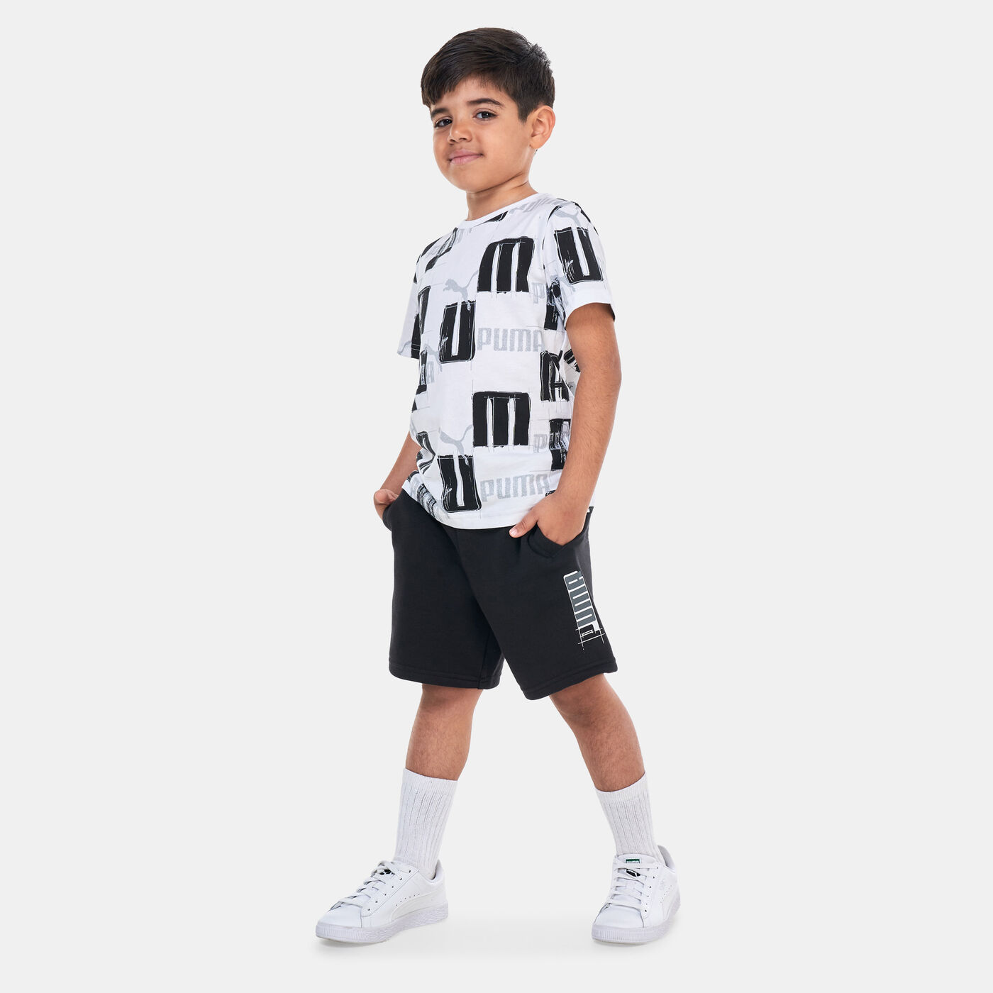 Kids' Essentials+ Logo Lab Shorts