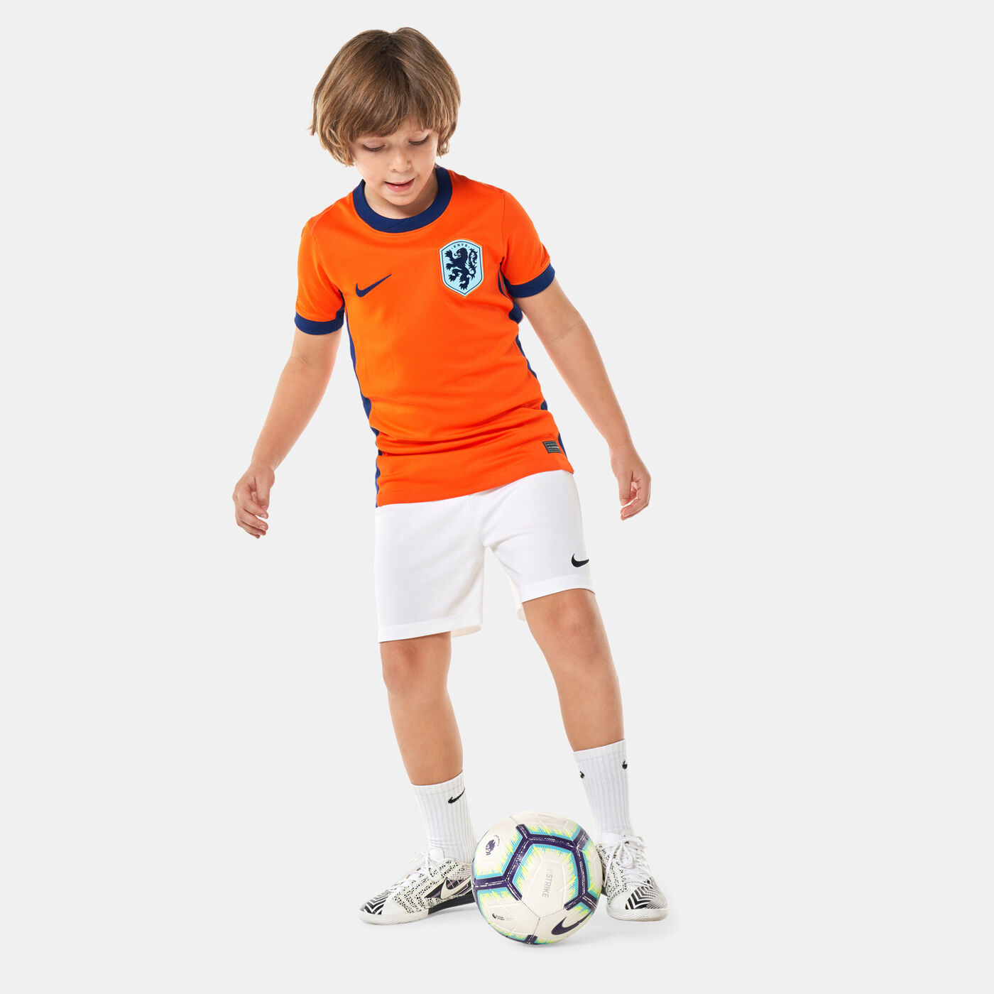 Kids' Netherlands Dri-FIT Stadium Home Football Jersey - 2024