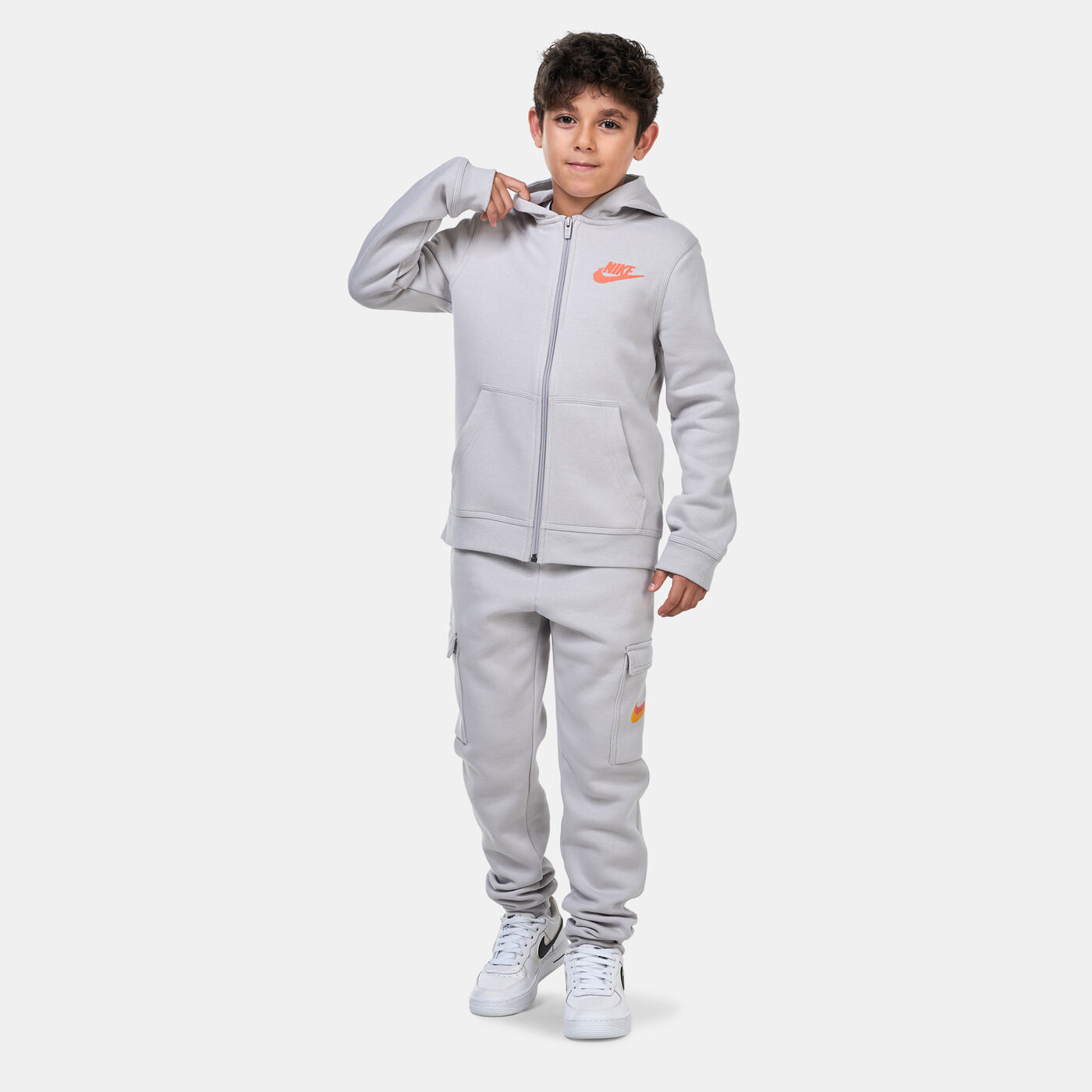 Kids' Sportswear Fleece Graphic Full-Zip Hoodie