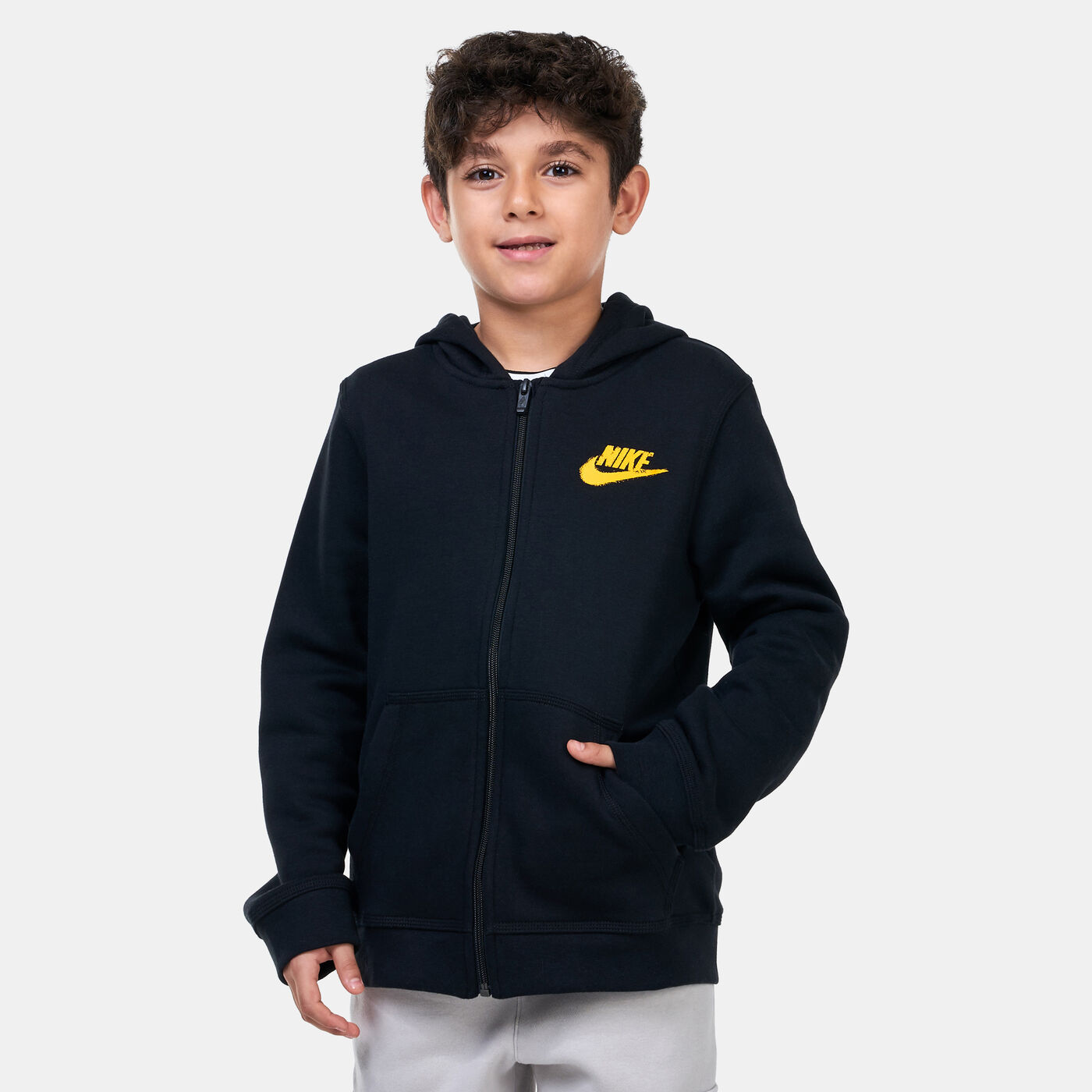 Kids' Sportswear Fleece Graphic Full-Zip Hoodie