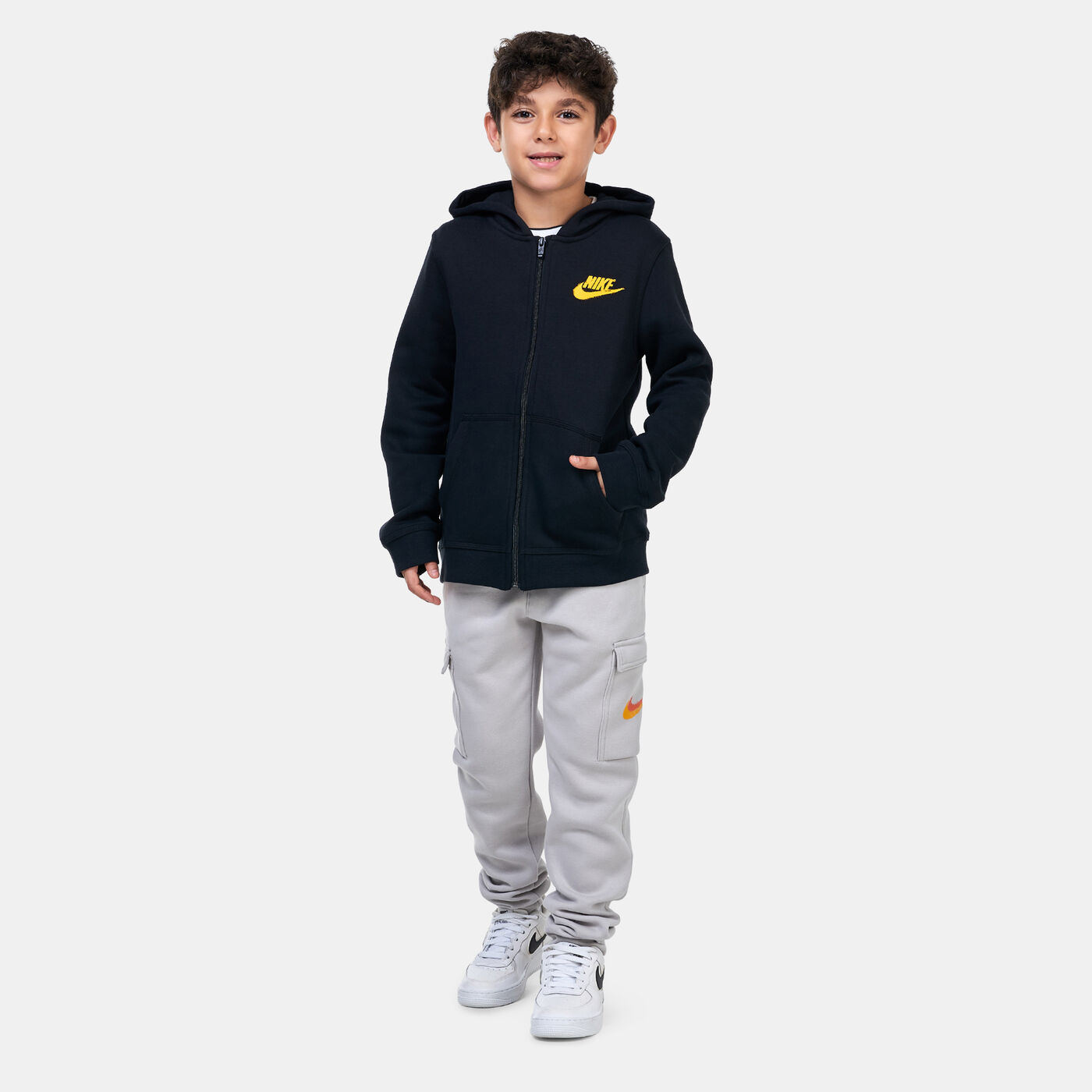 Kids' Sportswear Fleece Graphic Full-Zip Hoodie