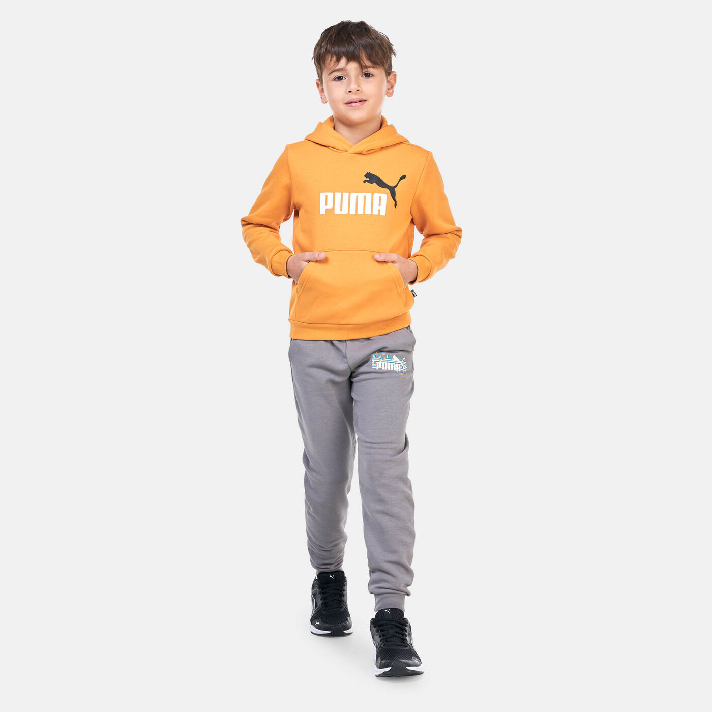 Kids' Essentials+ Two-Tone Big Logo Hoodie