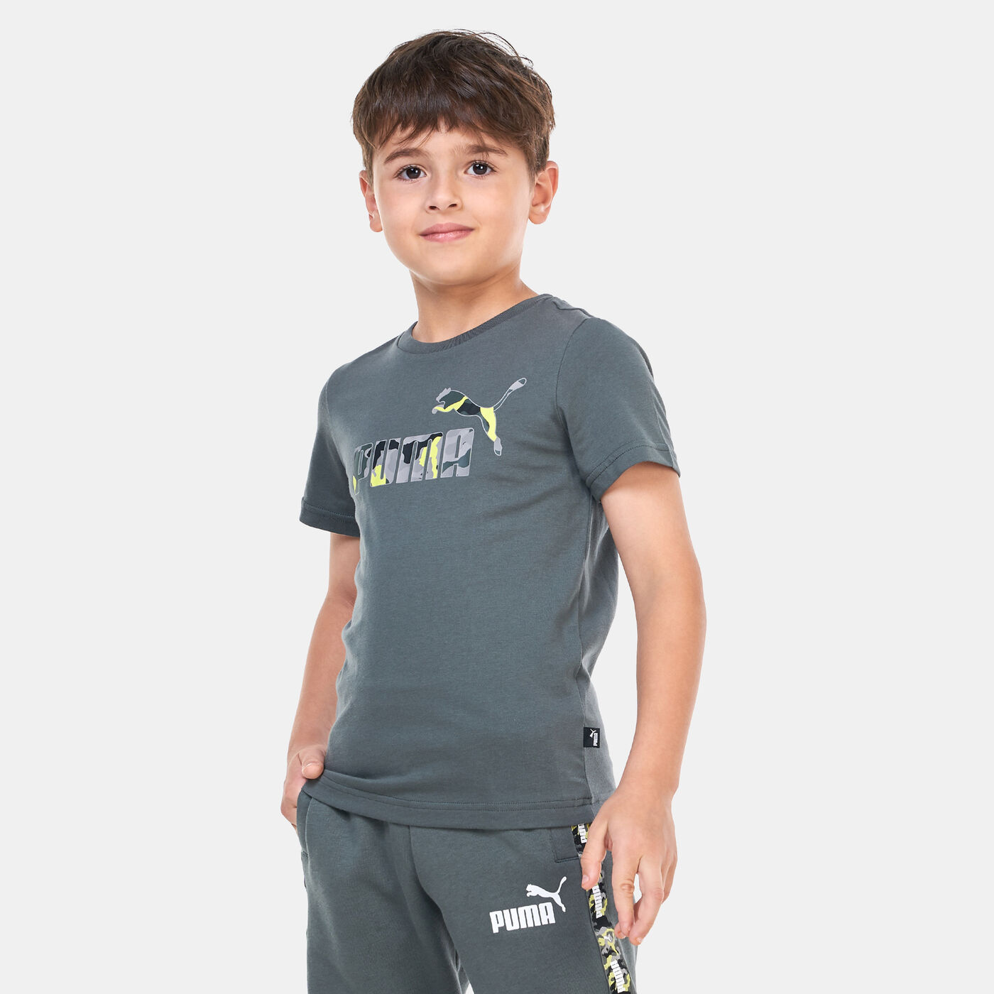 Kids' Essentials+ Camo Logo T-Shirt