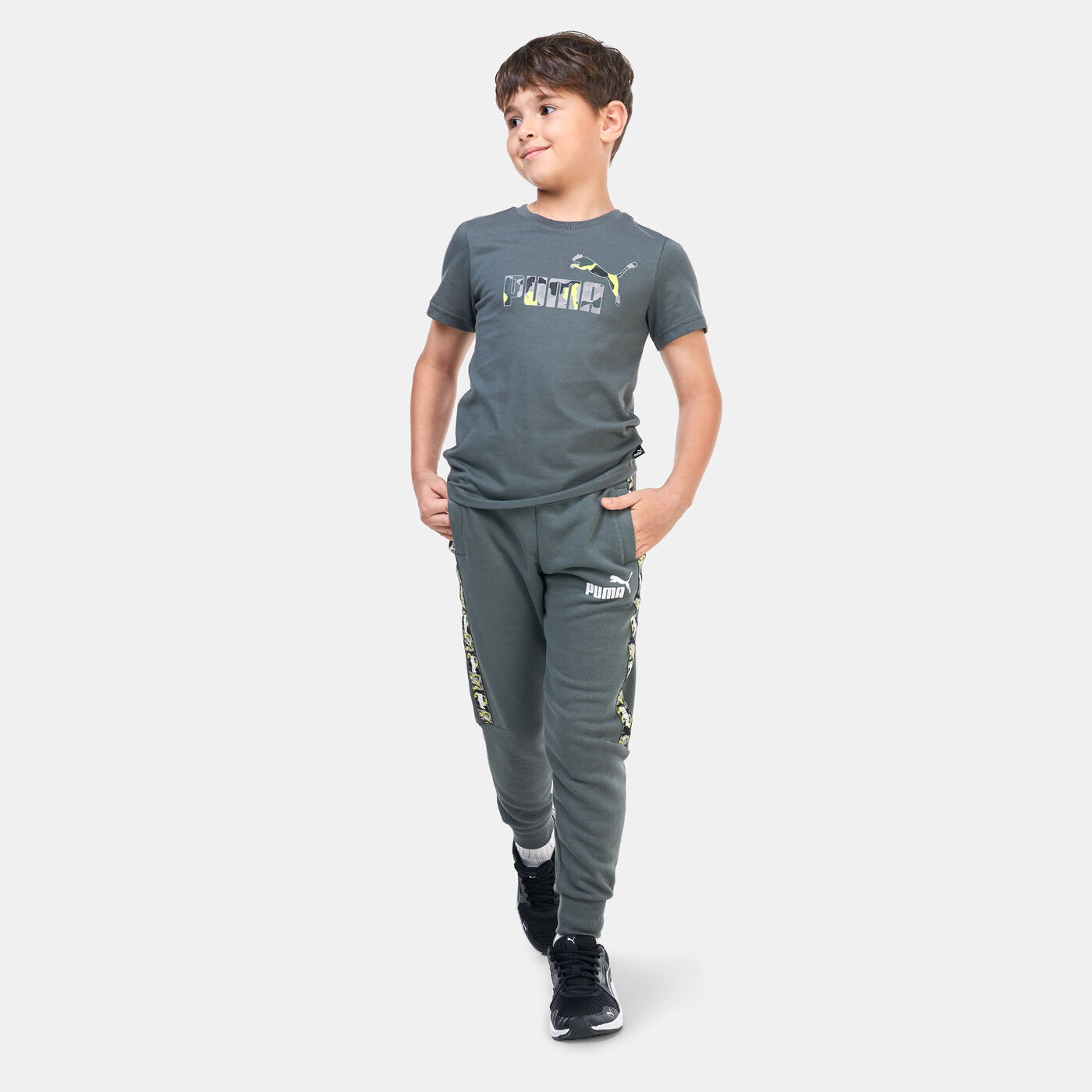 Kids' Essentials+ Camo Logo T-Shirt