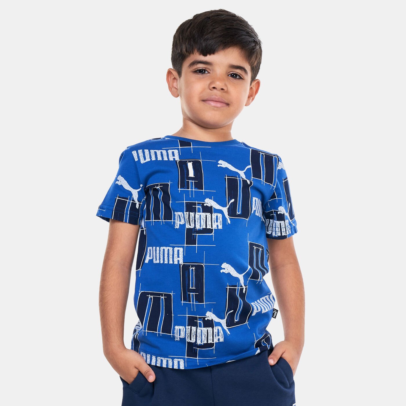 Kids' Essentials+ Logo Lab Allover Print T-Shirt