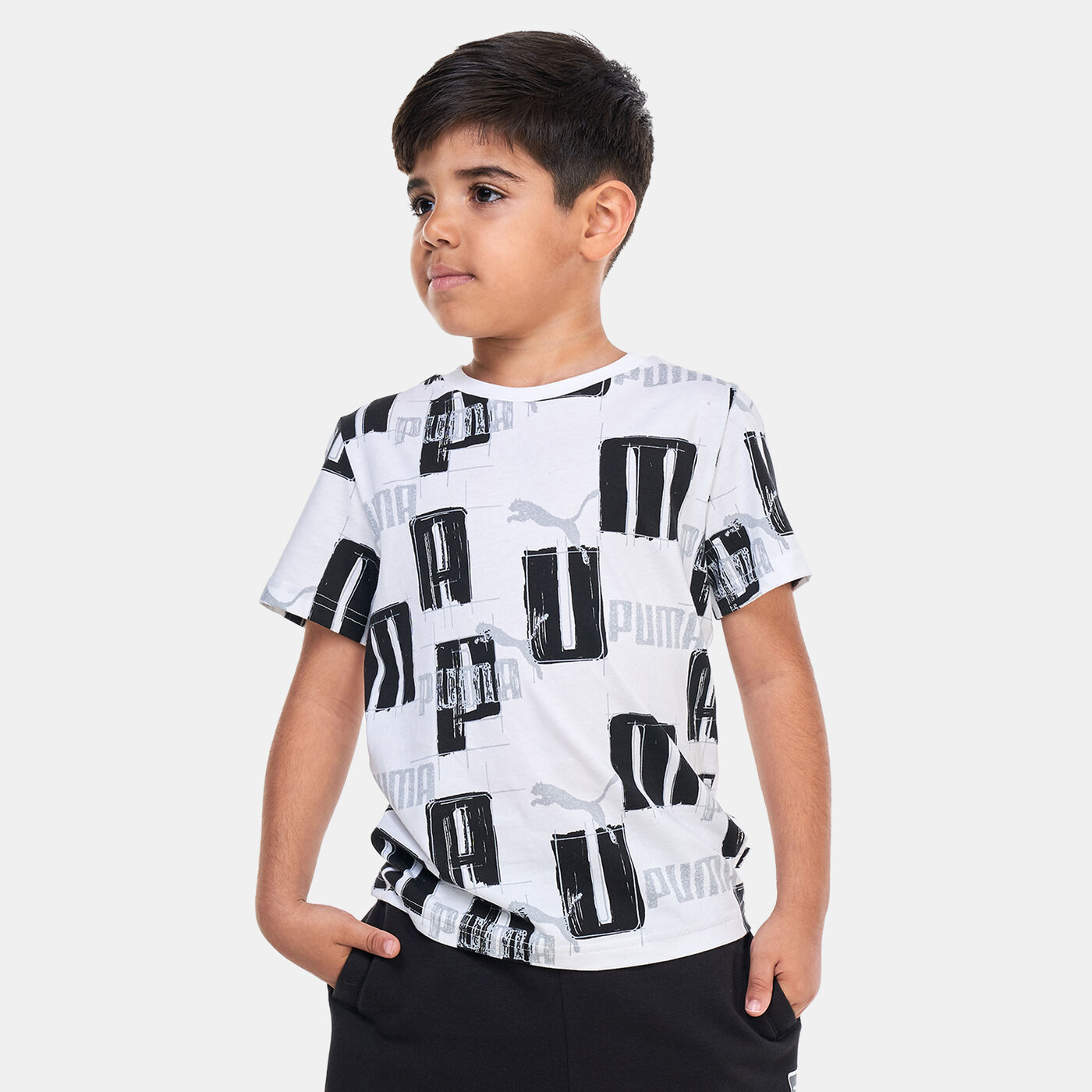 Kids' Essentials+ Logo Lab Allover Print T-Shirt