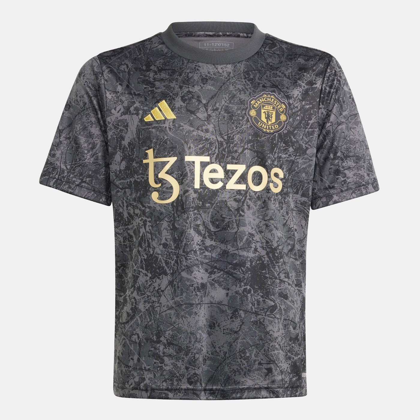 Kids' Manchester United Stone Roses Pre-Match Football Jersey