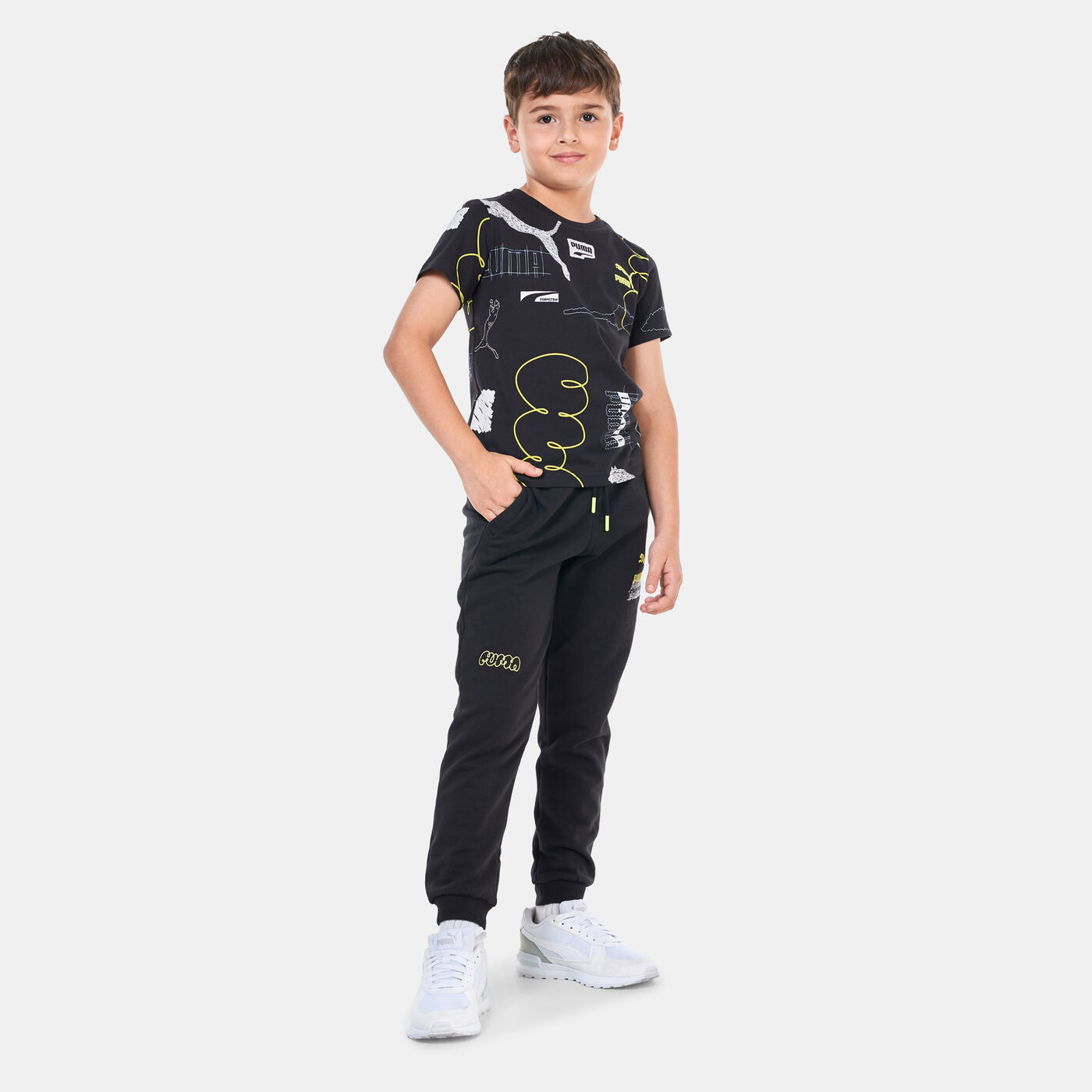 Kids' Classic Brand Love Allover Print T-Shirt