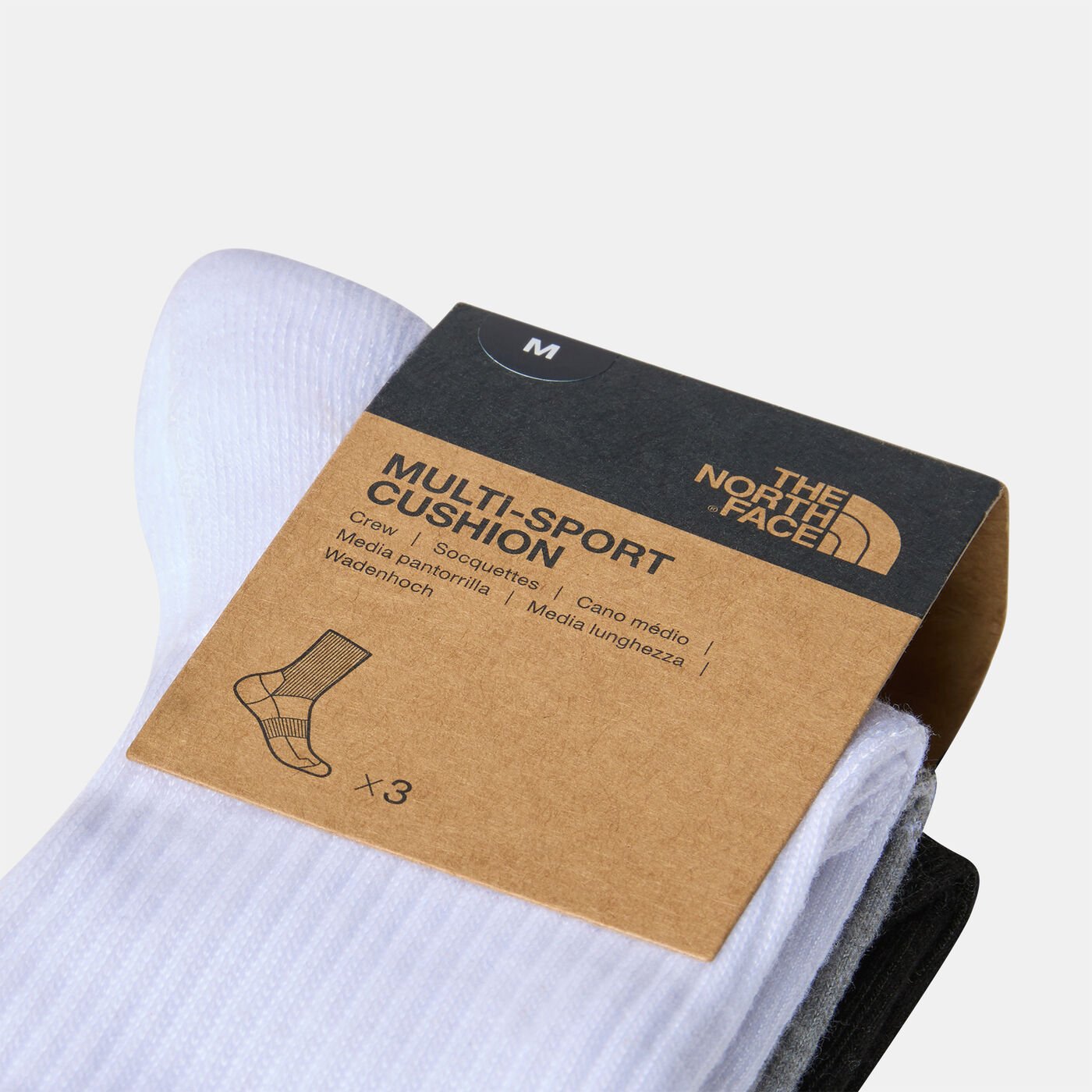 Multi Sport Cushion Crew Socks (3 Pairs)