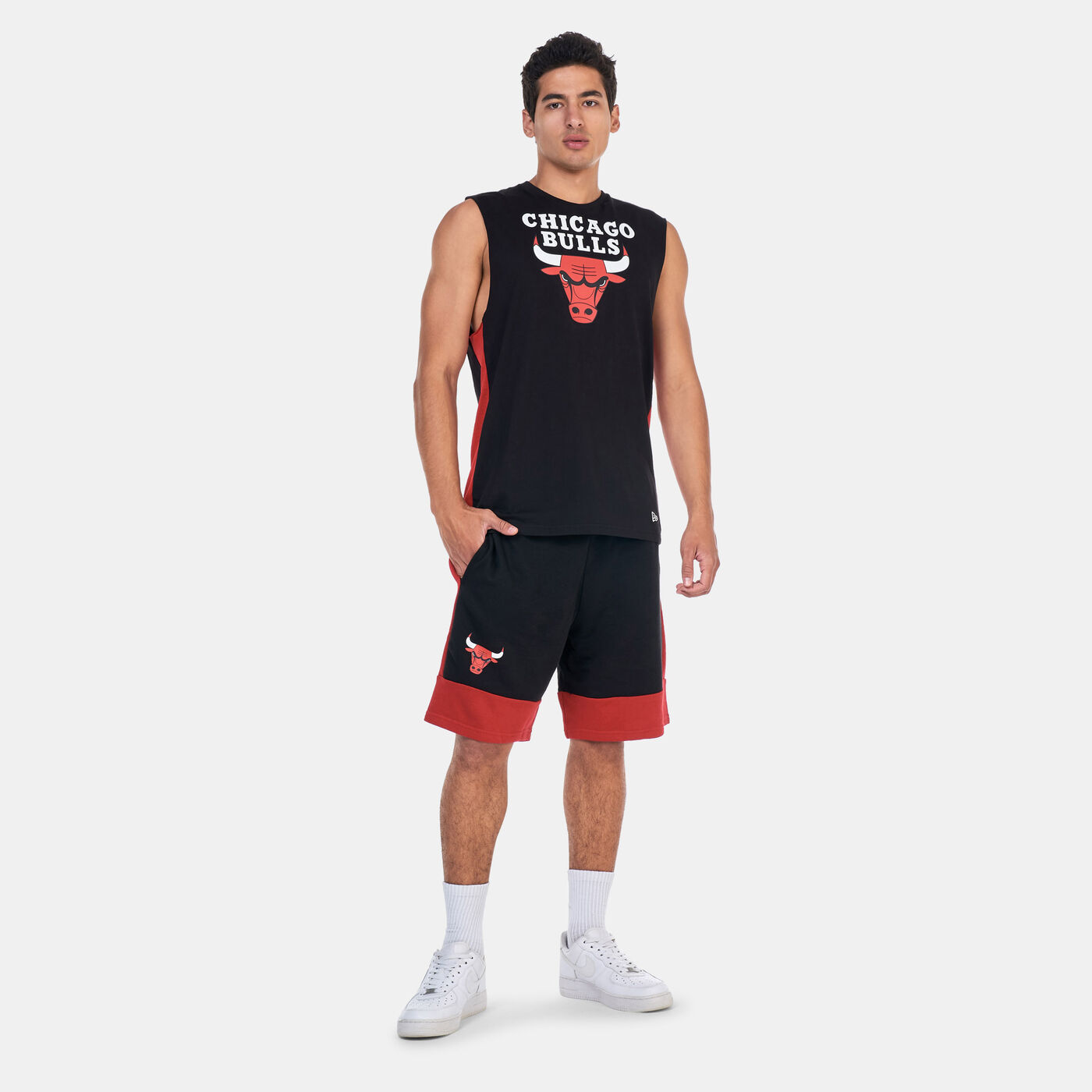 Men's NBA Chicago Bulls Colourblock Sleeveless T-Shirt