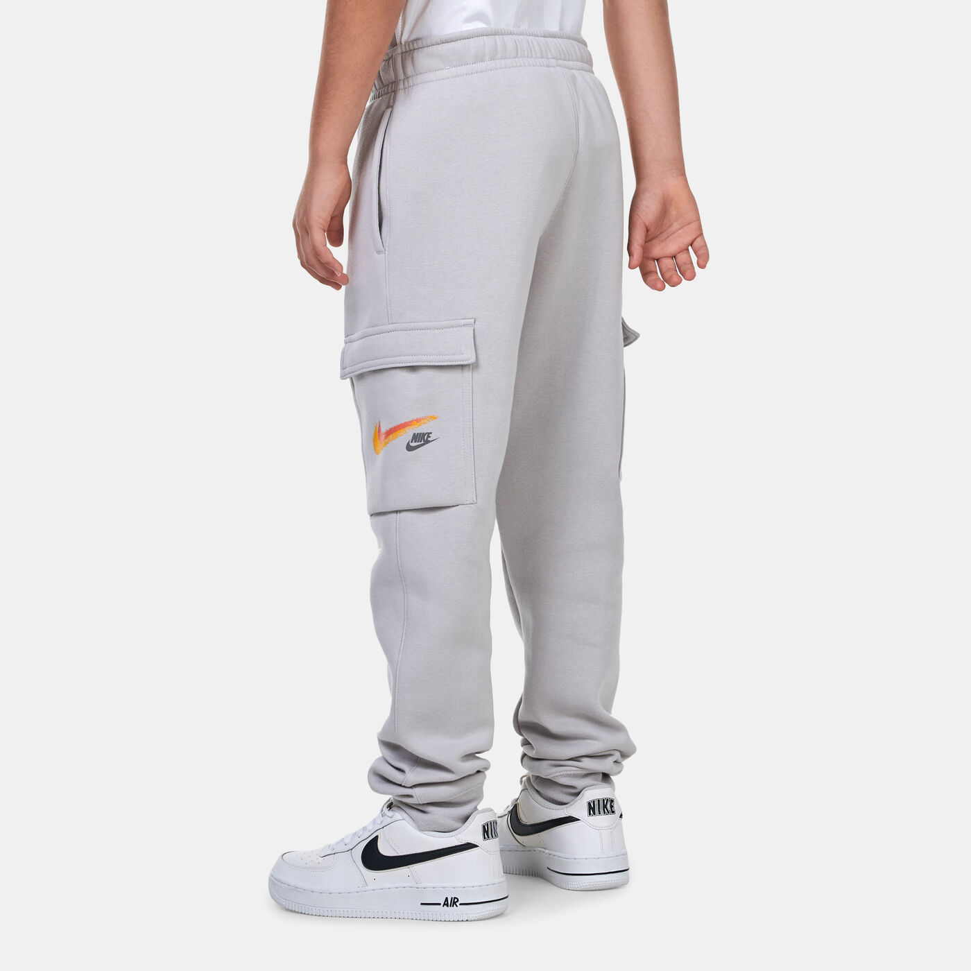 Kids' Sportswear Fleece Graphic Cargo Trousers