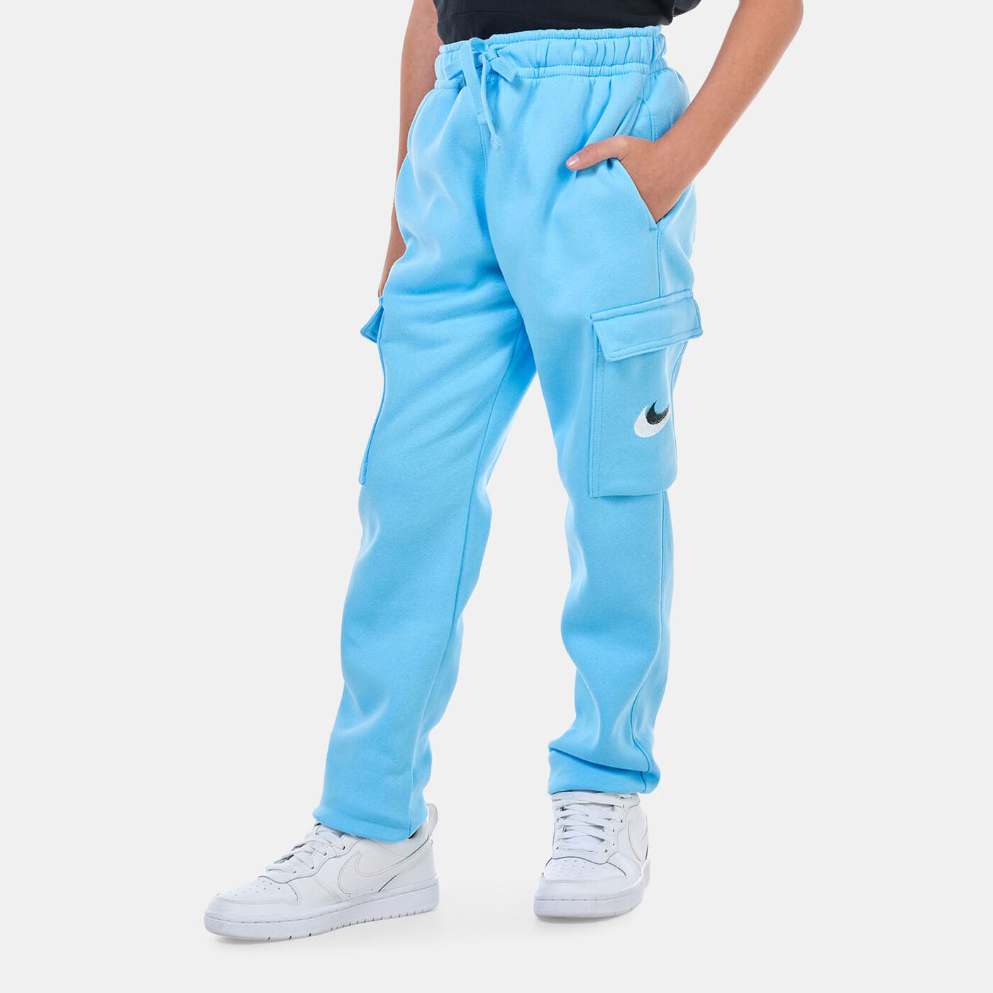 Kids' Sportswear Fleece Graphic Cargo Trousers