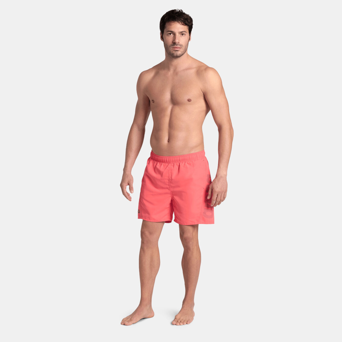 Men's Fundamentals Logo Boxer Swimming Shorts