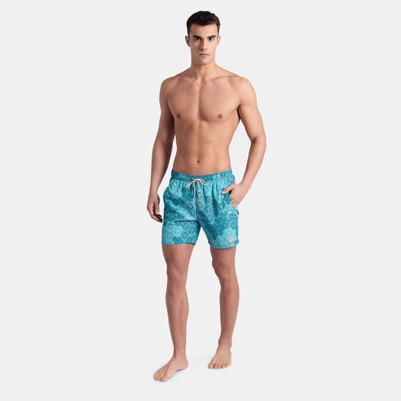 Men's Logo Printed Swimming Shorts