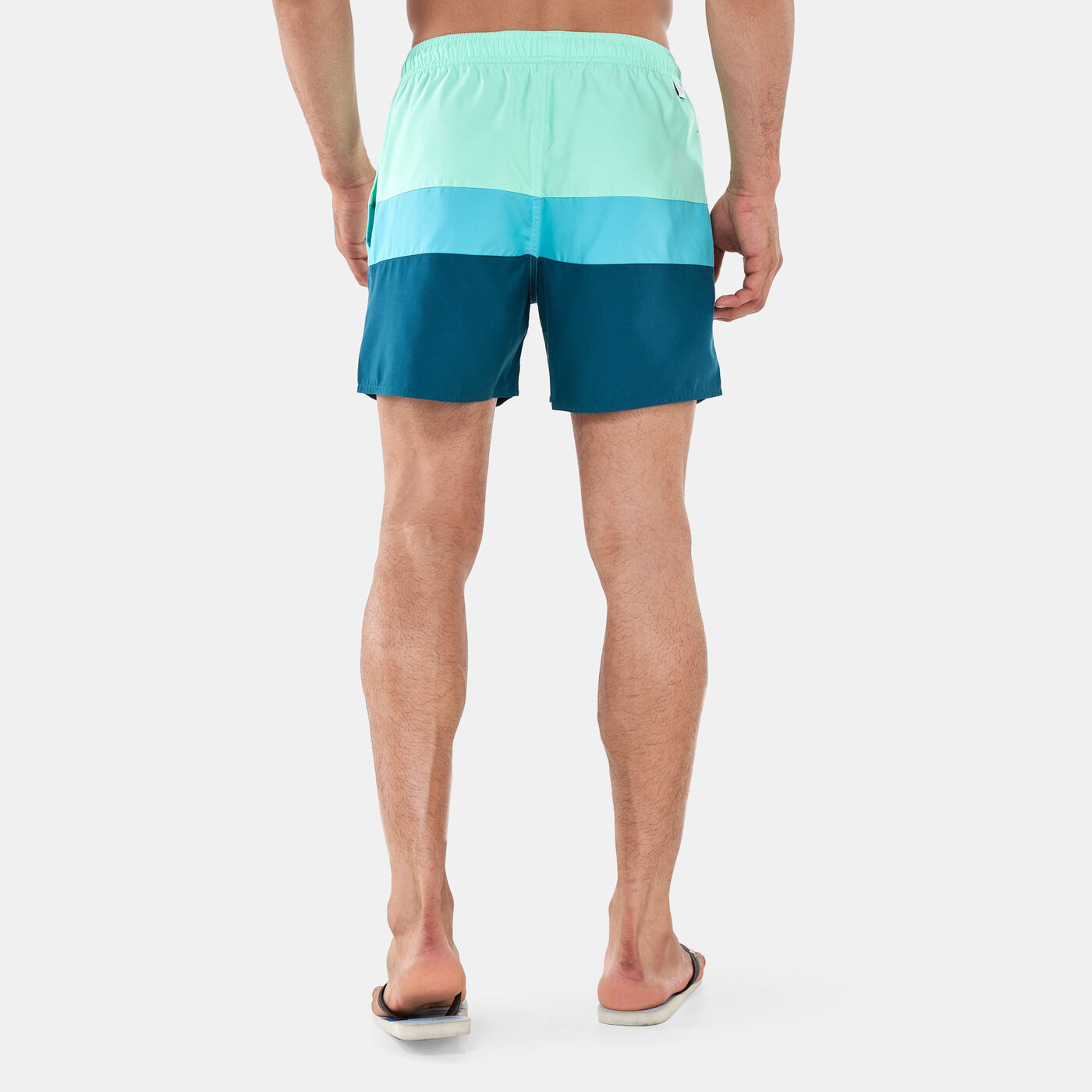 Men's Short-Length Colourblock Swimming Shorts