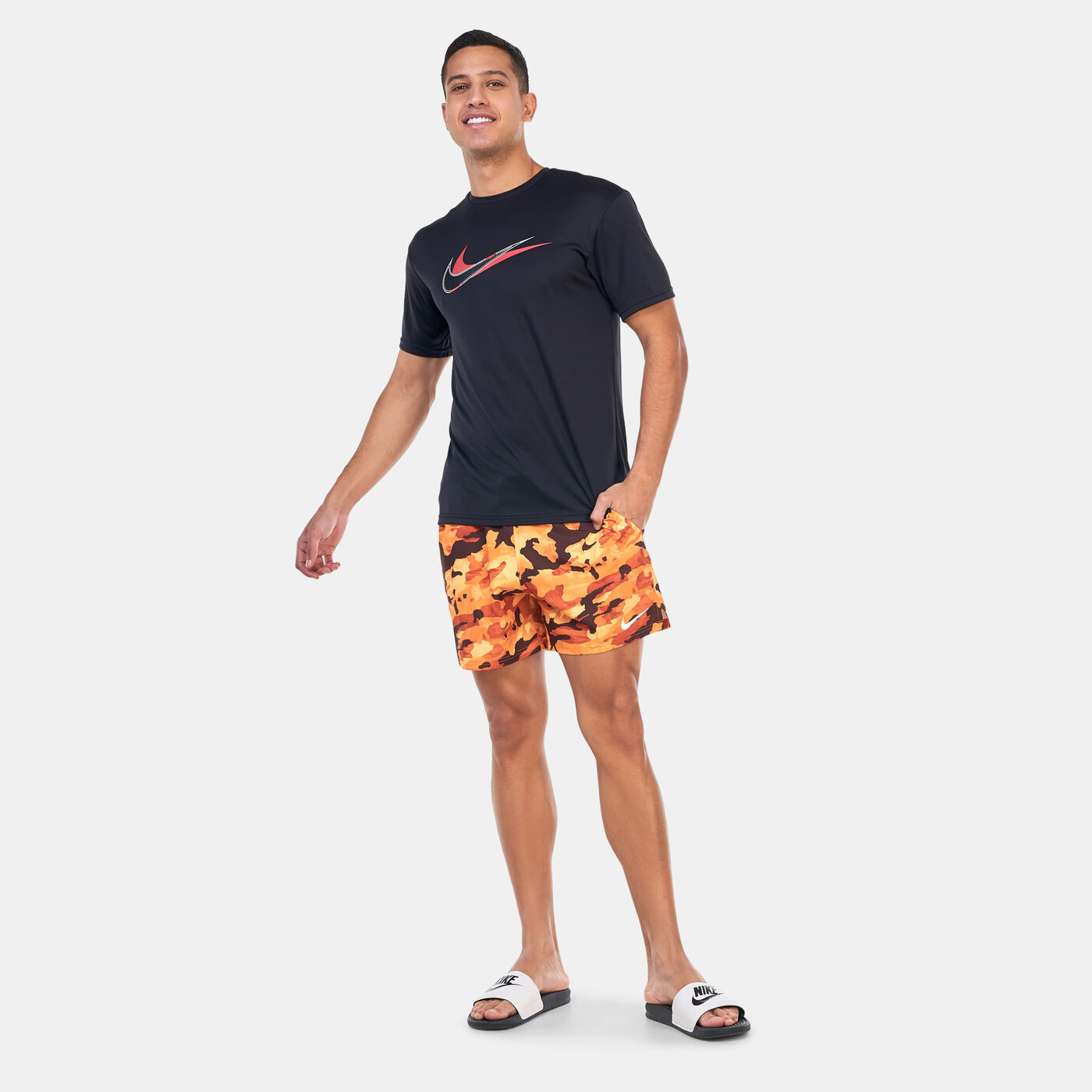 Men's Printed Hydroguard Swimming T-Shirt